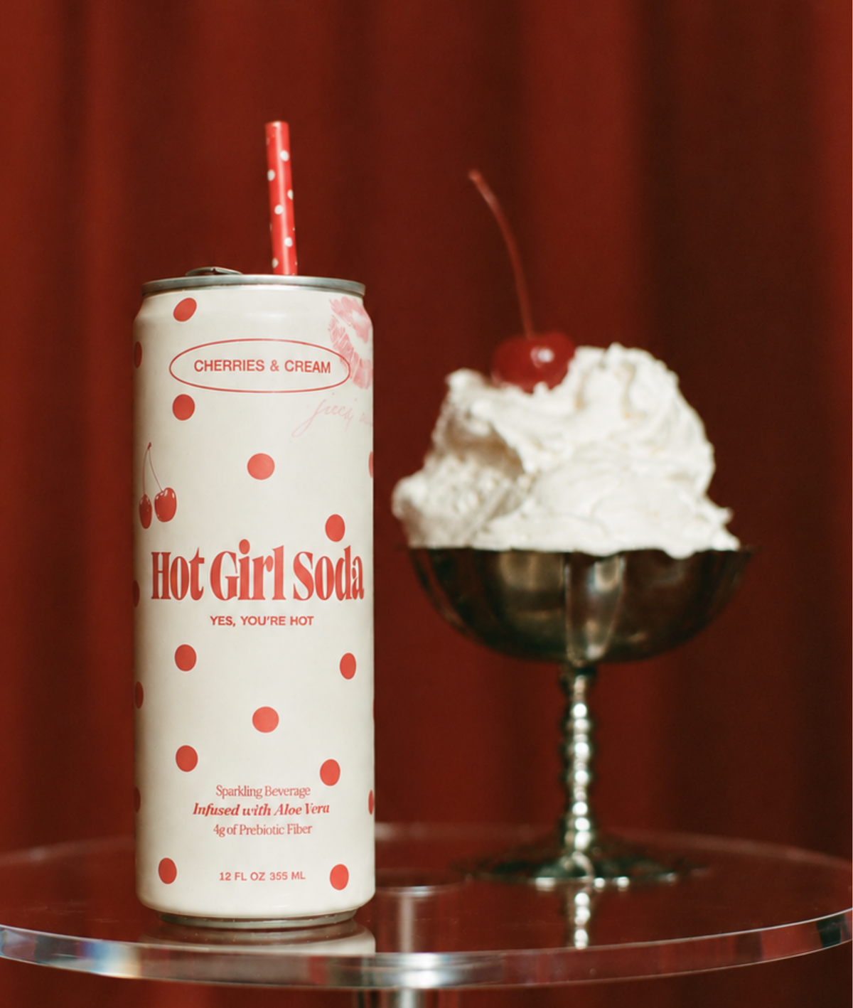 Cherries and Cream Hot Girl Soda
